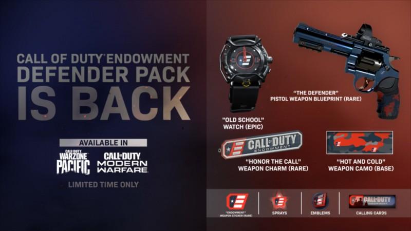Call Of Duty Endowment, Rerelease of Defender Pack for Call Of Duty: Warzone Helped 100,000 Veterans