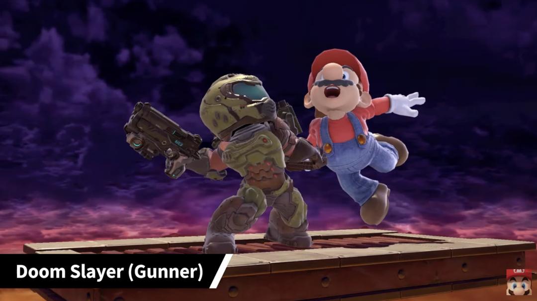 Doom Slayer Debuts Smash Bros Ultimate With Mii Fighter DLC